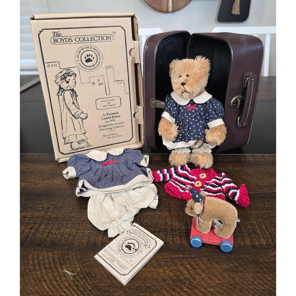 Boyds Uptown Collection Mohair Bears Kelsey M. Jodibear‎ Arby T. Tugalong 900209